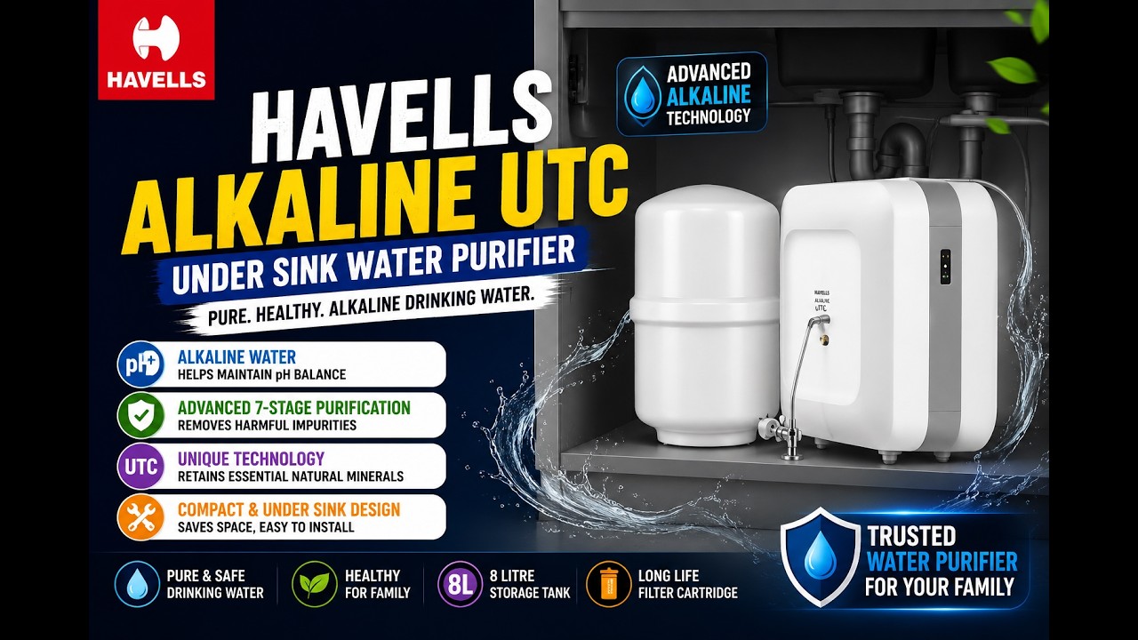 Best Under Sink Alkaline Water Purifier | Havells Alkaline UTC - Feature | Unbox & Installation