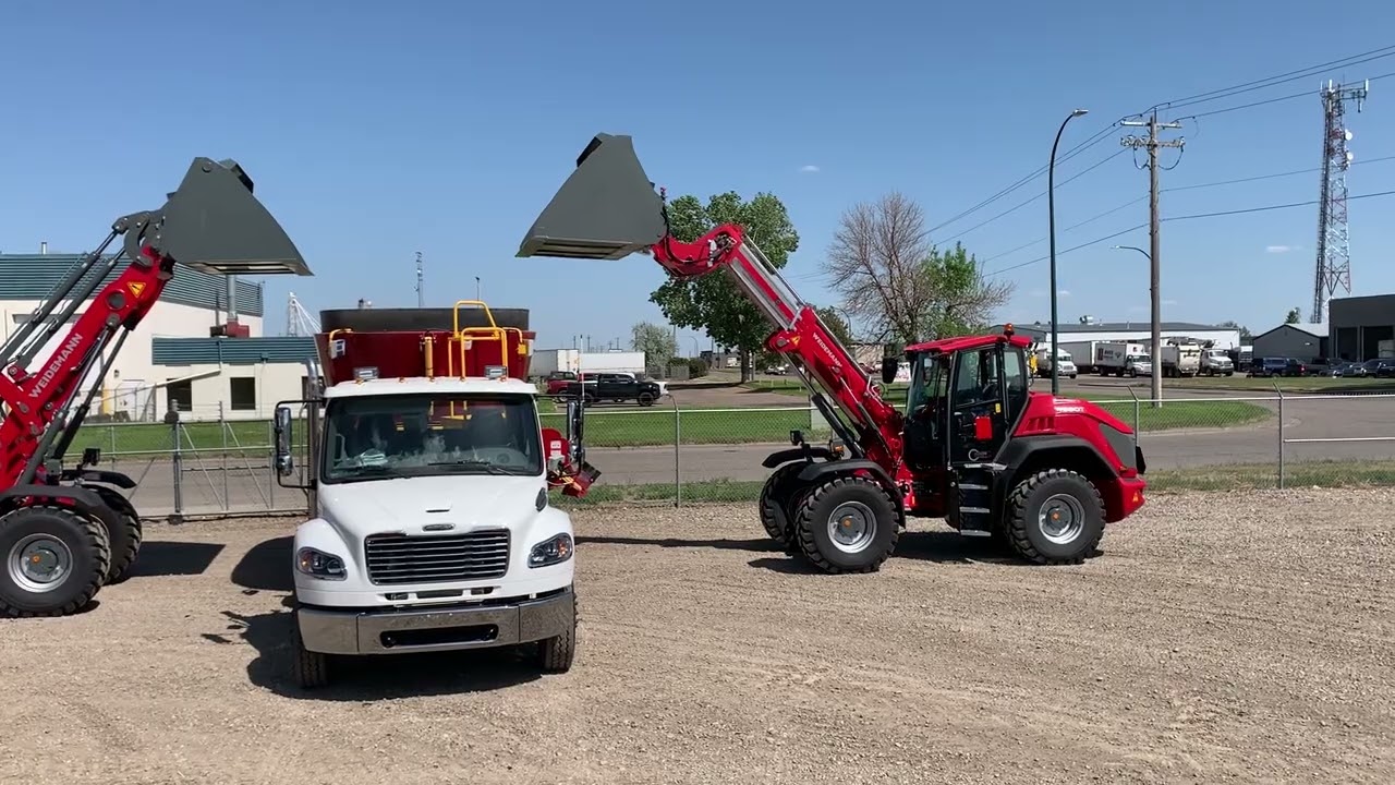 Weidemann 9080 and 9580T lift height comparison | Articulated Wheel Loaders