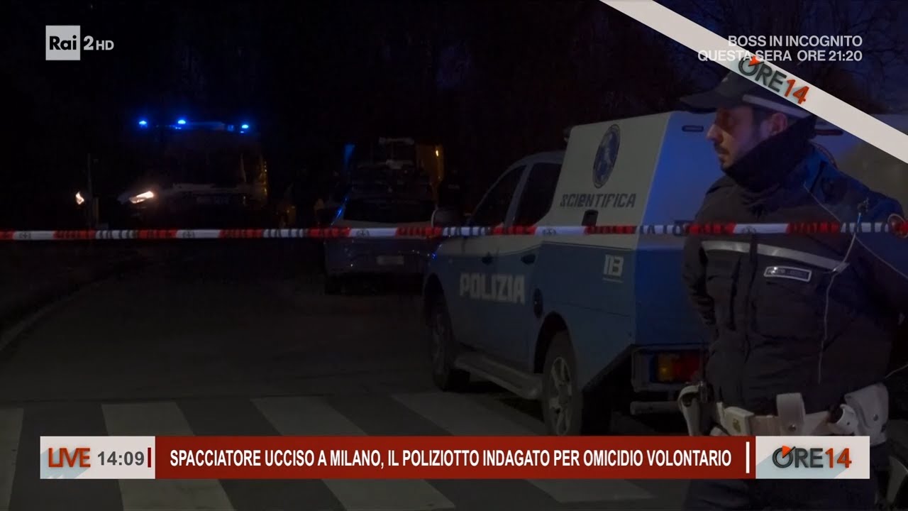 Milano, spacciatore ucciso: poliziotto indagato per omicidio volontario - Ore 14 del 27/01/2026