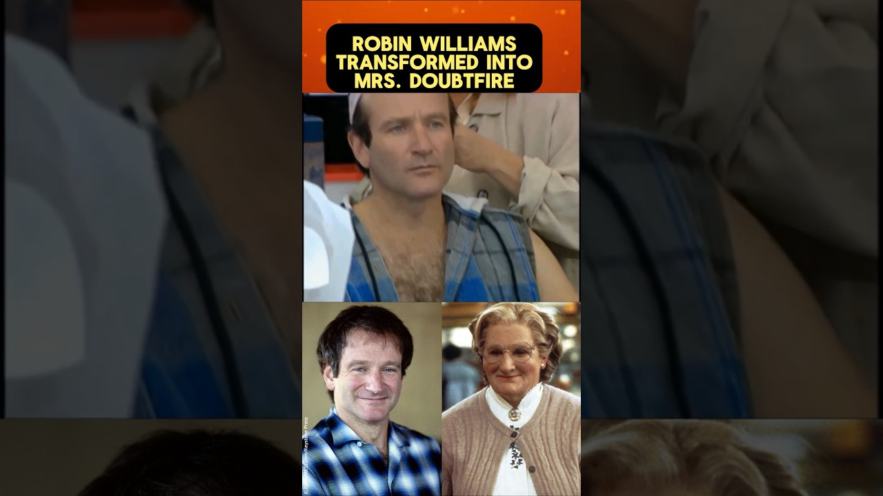 Robin Williams turns into Mrs. Doubtfire #robinwilliams #mrsdoubtfire #movie #artist #veneill