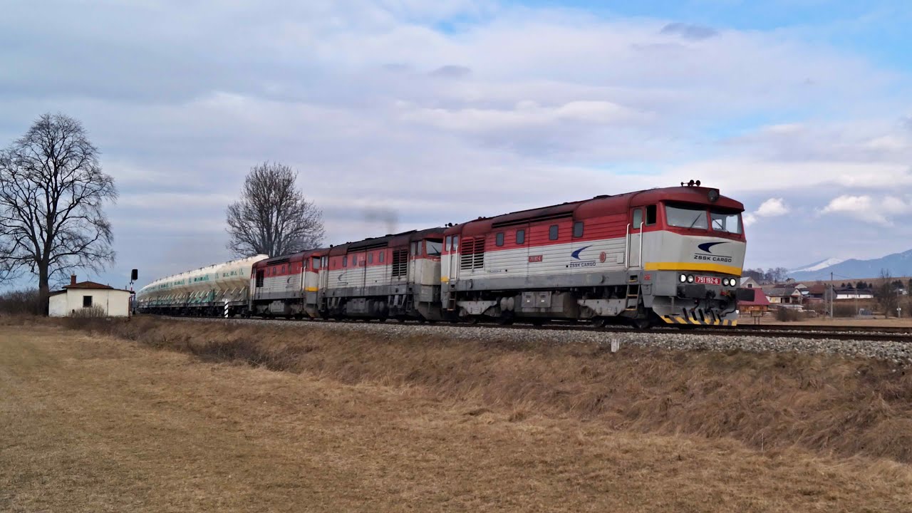Vlaky Slovensko - 751.035 + 751.128 + 751.192 Pn 55721 Ekocell