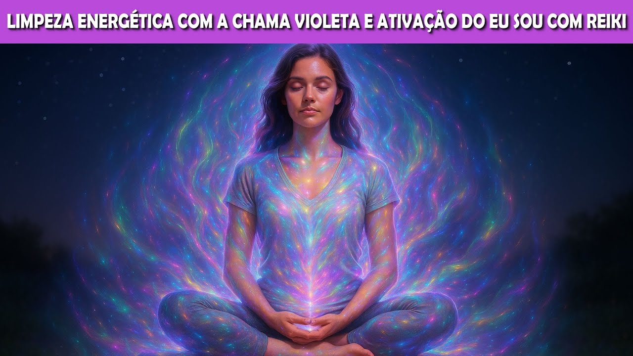 💜 Limpeza do Campo Áurico com a Chama Violeta, Orações, Ativação do Eu Sou e Reiki à Distância.