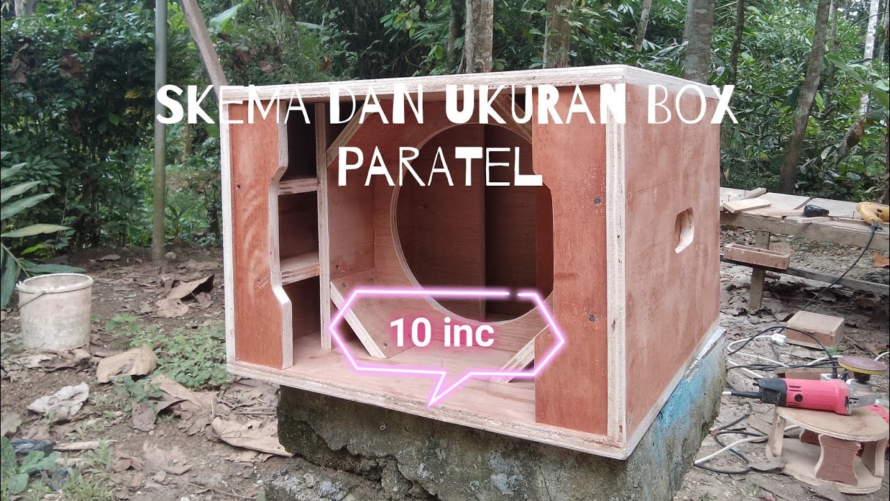 Skema dan ukuran Box 10 inc 