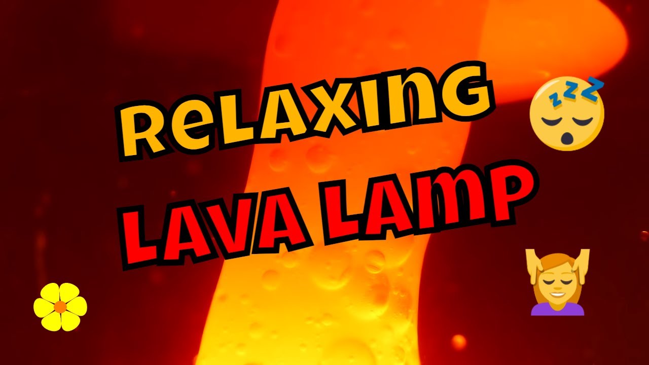 Lava Lamp Relaxation - Relax Music Orange Lava Lamp - Music for Meditation - Calming Water Sounds