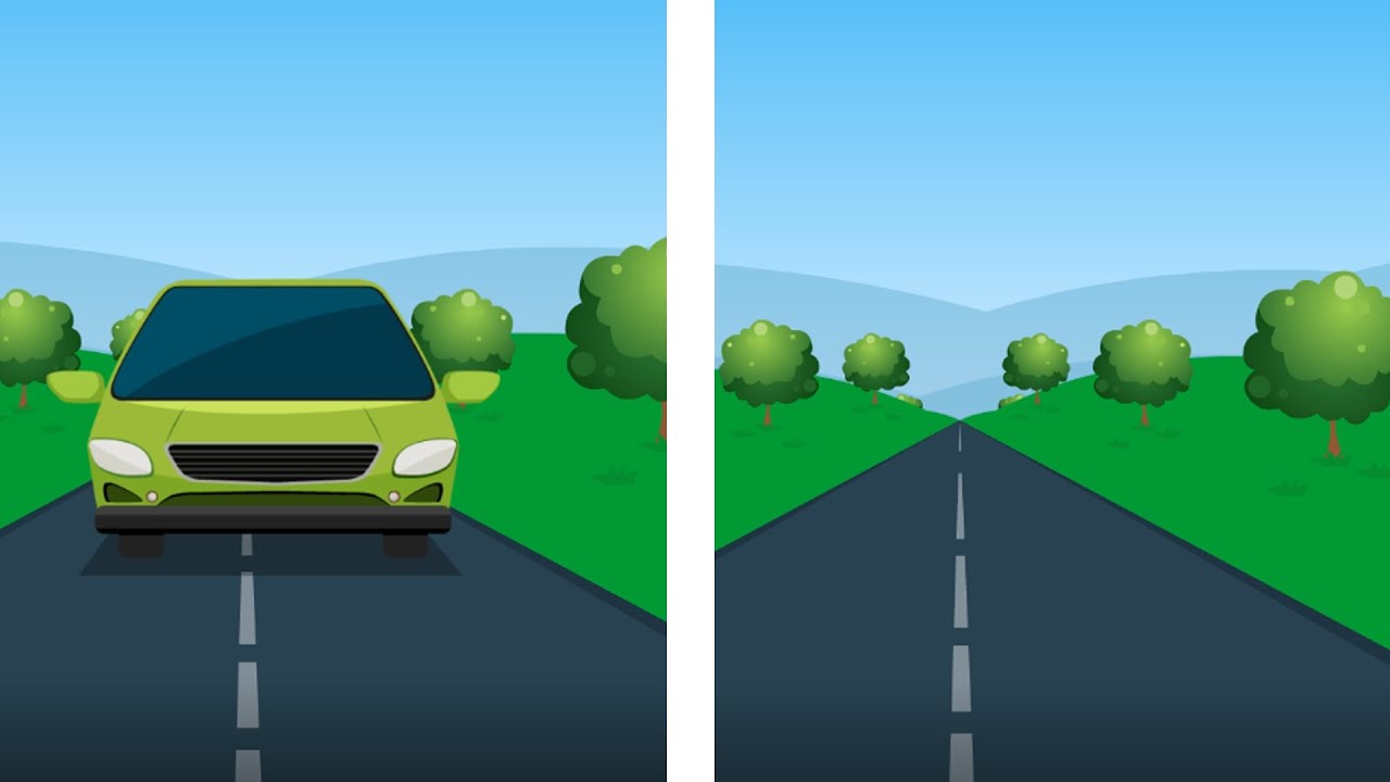 ANIMATION MOVEING ROAD BACKGROUND | VEHICLE MOVING ANIMATION |  No Copyright