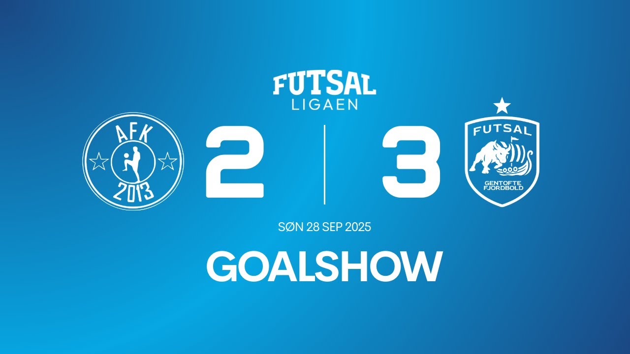GOALSHOW : Aalborg Futsal Klub - Futsal Gentofte Fjordbold, 28/9-25