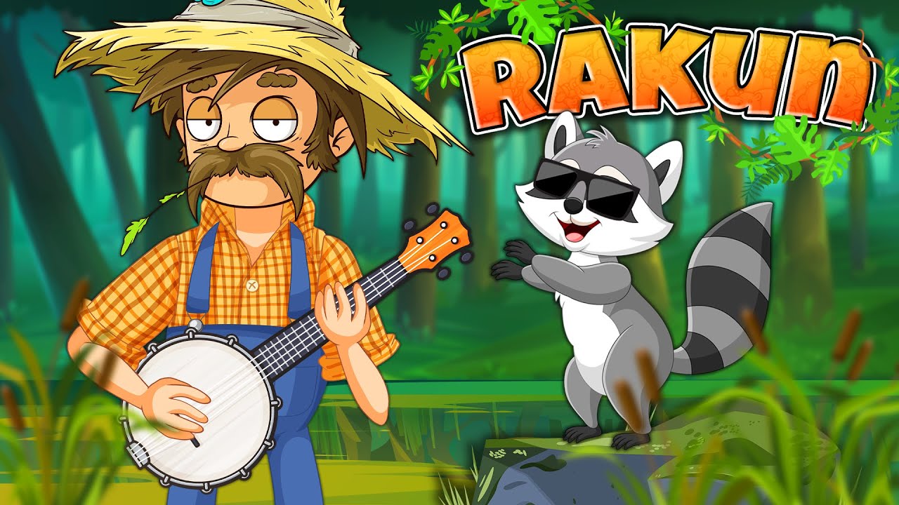 RAKUN 🦝 Pesmica o životinjama 🐸 Eci Peci Pec pesmice 🐭 Alo bre, rakune 🐊 Kako kažu životinje 🐷