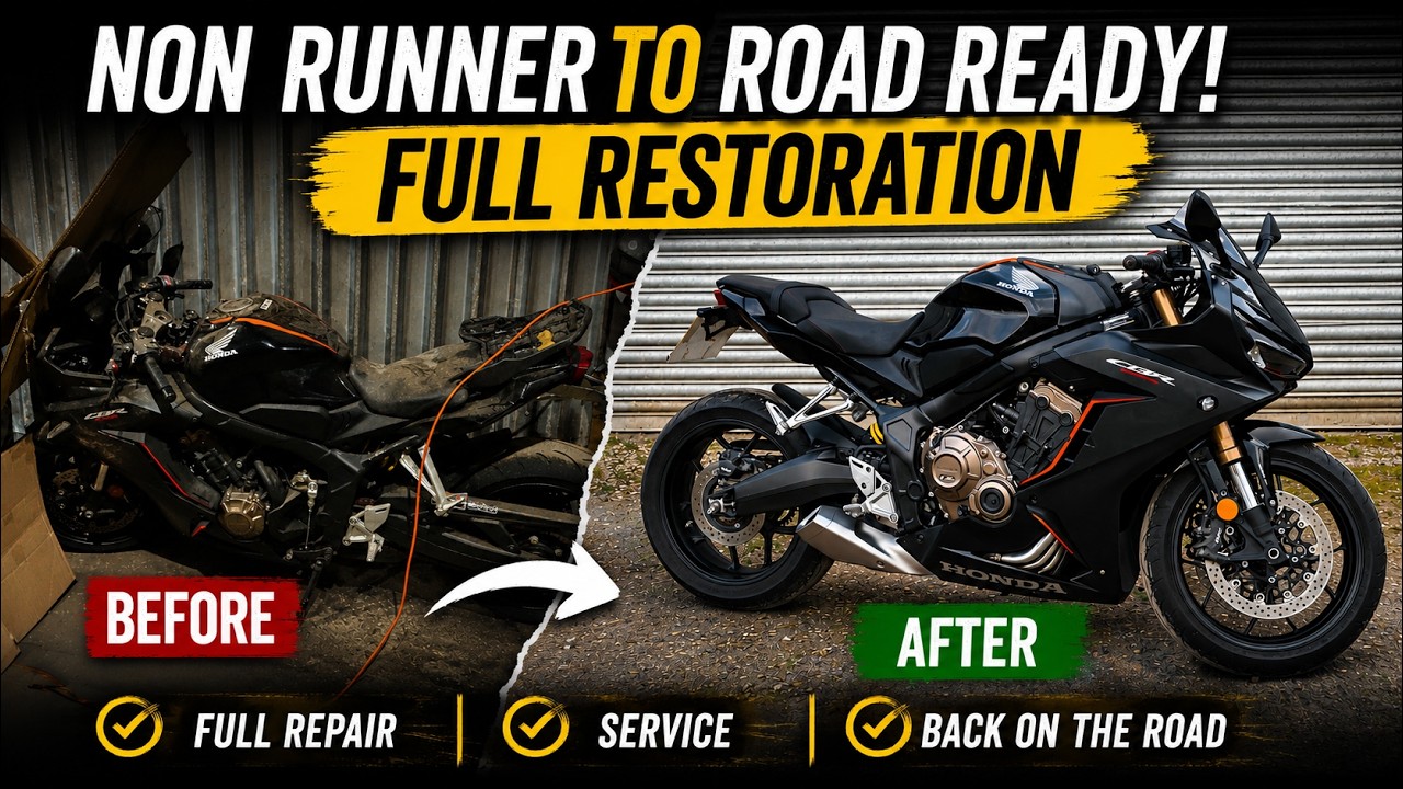 Will It Run? Stolen And Crashed 2022 Honda CBR650R Recovery