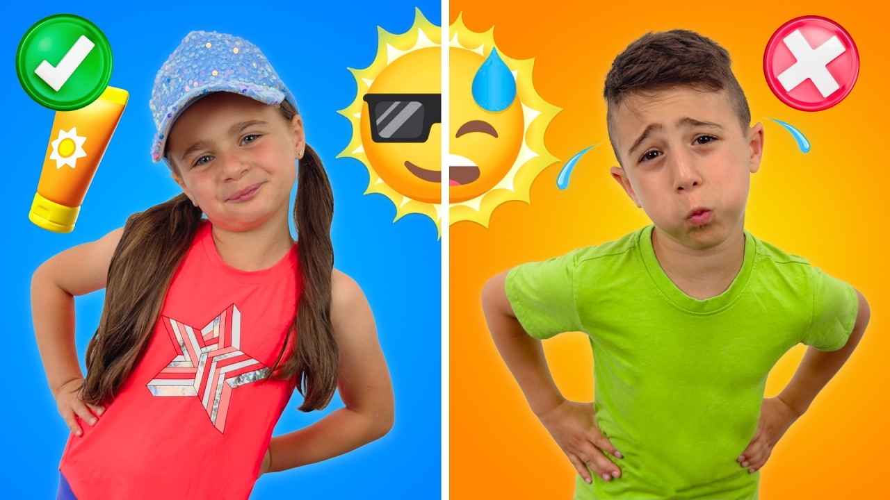 Matteo and Gabriella Learn Summer Safety Rules for Kids 