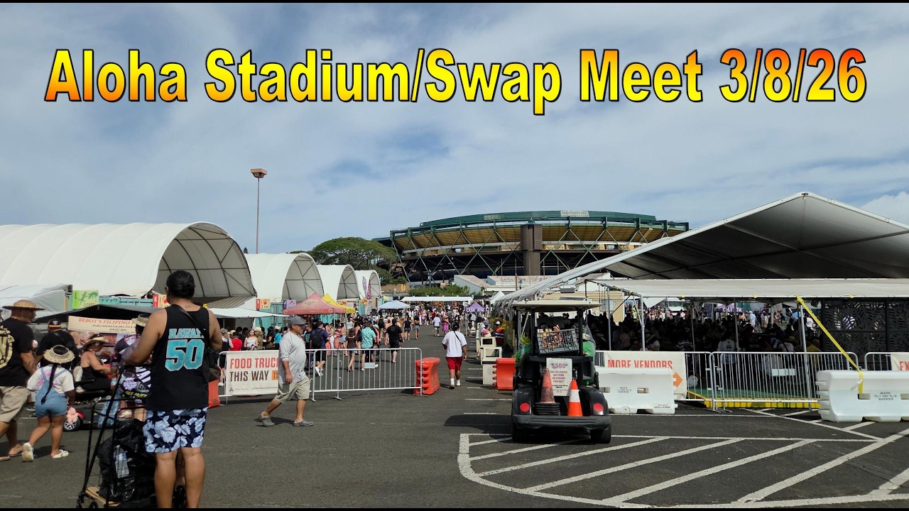 Aloha Stadium Swap Meet / Flea Market 3/8/26 in Aiea, Oahu, Hawaii