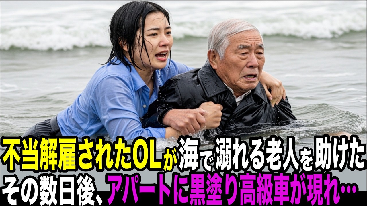 不当解雇で職を失った２６歳のOL 海で老人を助けた翌日、黒塗り高級車が現れ…