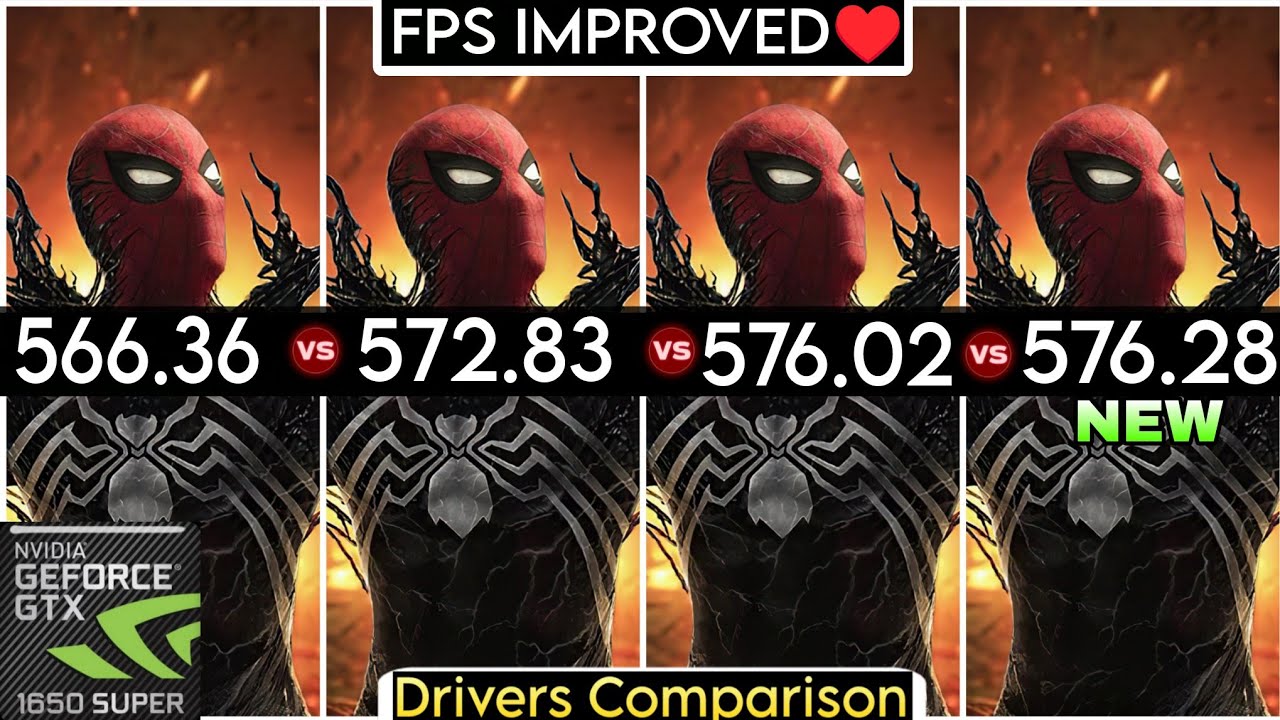 Nvidia Drivers (V 566.36 vs V 572.83 vs V 576.02 vs V 576.28) - Test In 6 Games - ft. GTX 1650 Super