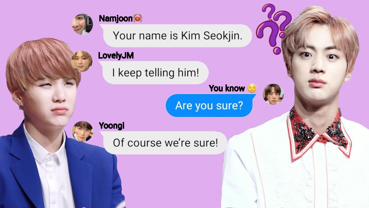 BTS Texts - Jin's memory loss