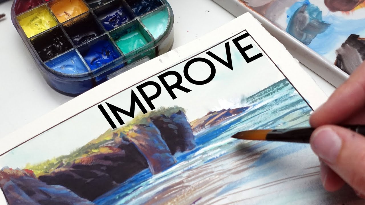 Self taught? Try this ➤ paint, critique, learn, repeat ✶ GOUACHE demo