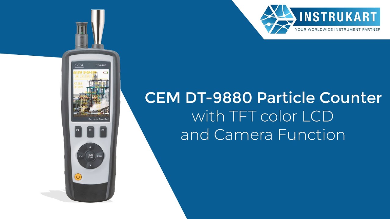 CEM DT-9880 Particle Counter with TFT color LCD and Camera Function | Particle Counter| Instrukart