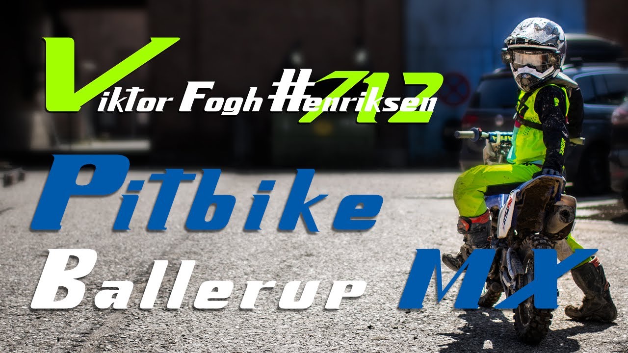 Pitbike på Ballerup motocross bane - Viktor Fogh Henriksen #712