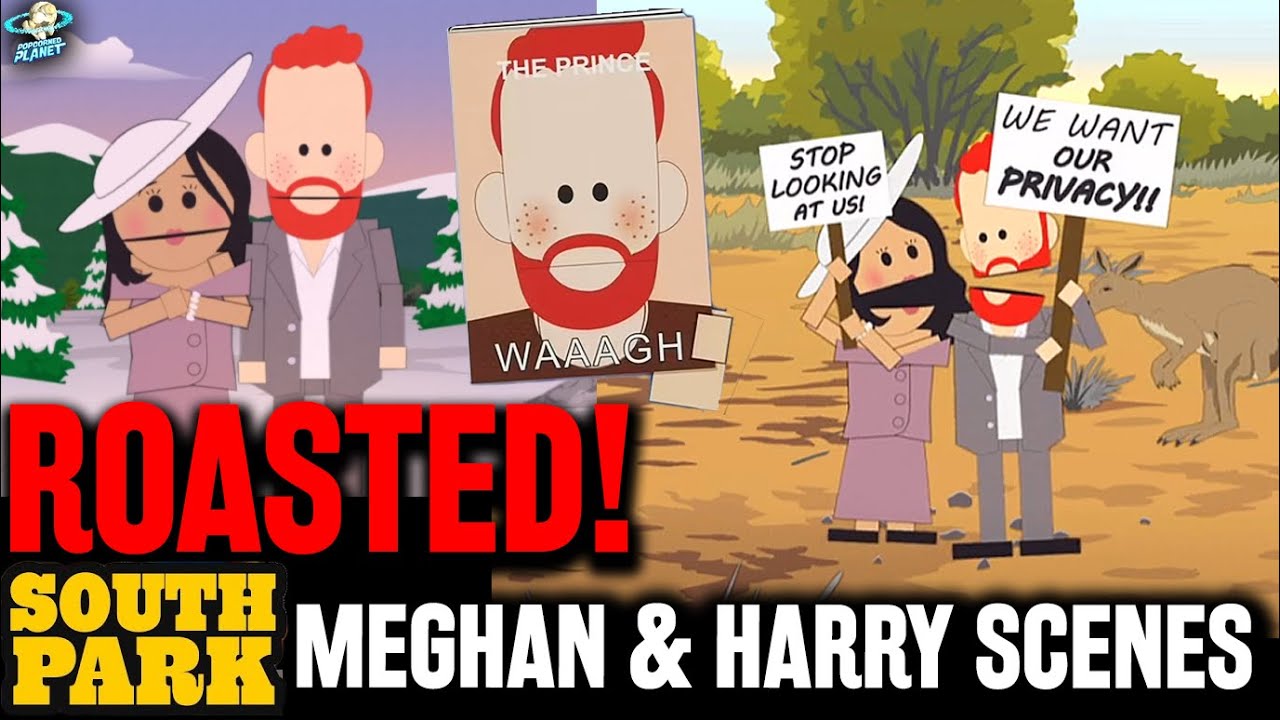 SAVAGE! South Park DESTROYS Prince Harry & Meghan Markle Worldwide Privacy Tour | All The Scenes!