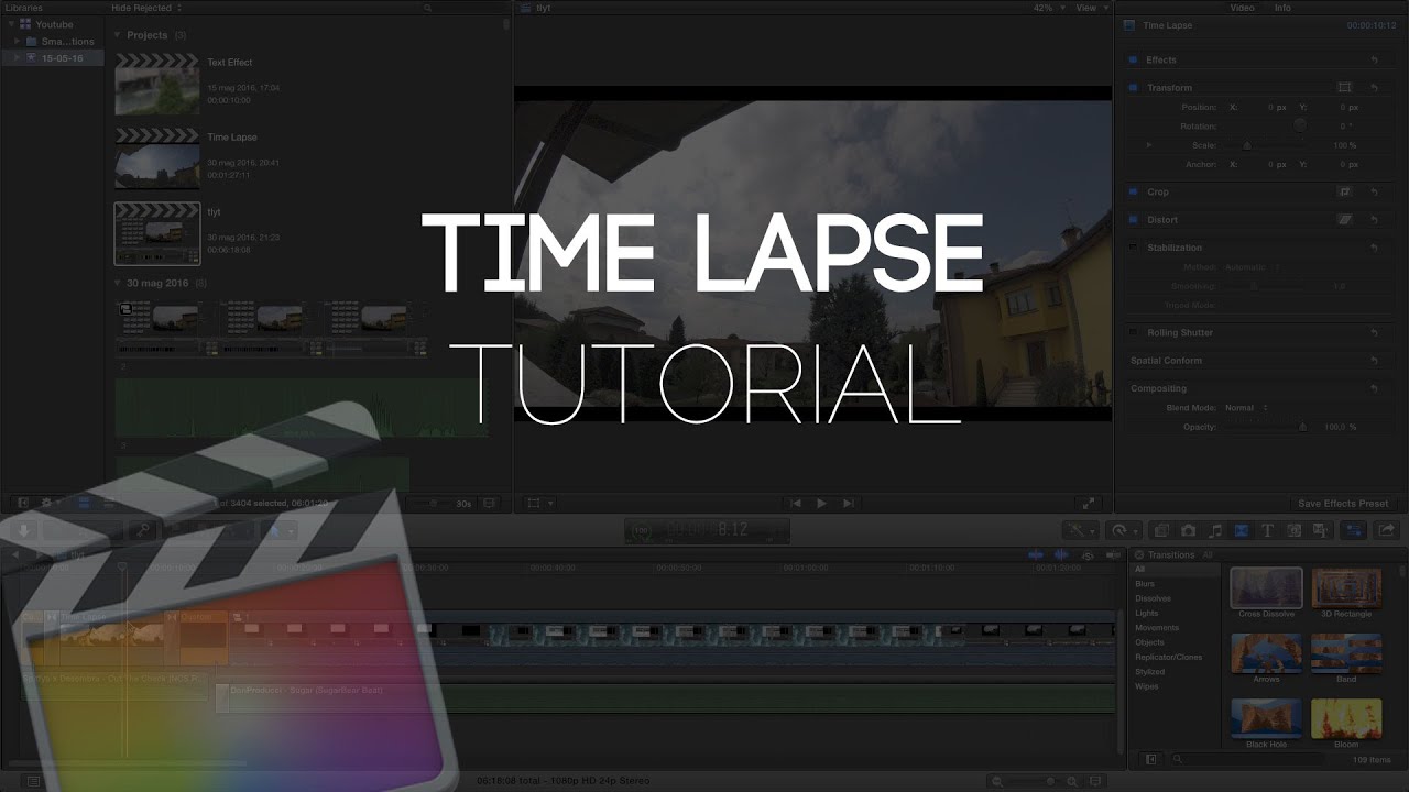Final Cut Pro X Tutorial - Time Lapse Tutorial [ITA]