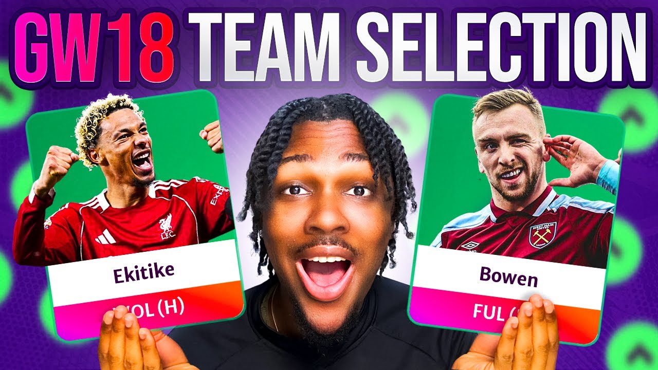 Мой выбор команды для 18-го тура Fantasy Premier League 🔥 | Экитике или Холанд в качестве капитан...