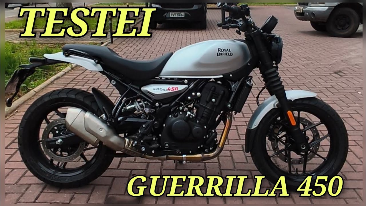 TESTEI a nova GUERRILLA 450 da Royal enfield, confira minhas primeiras impressões #royalenfield 