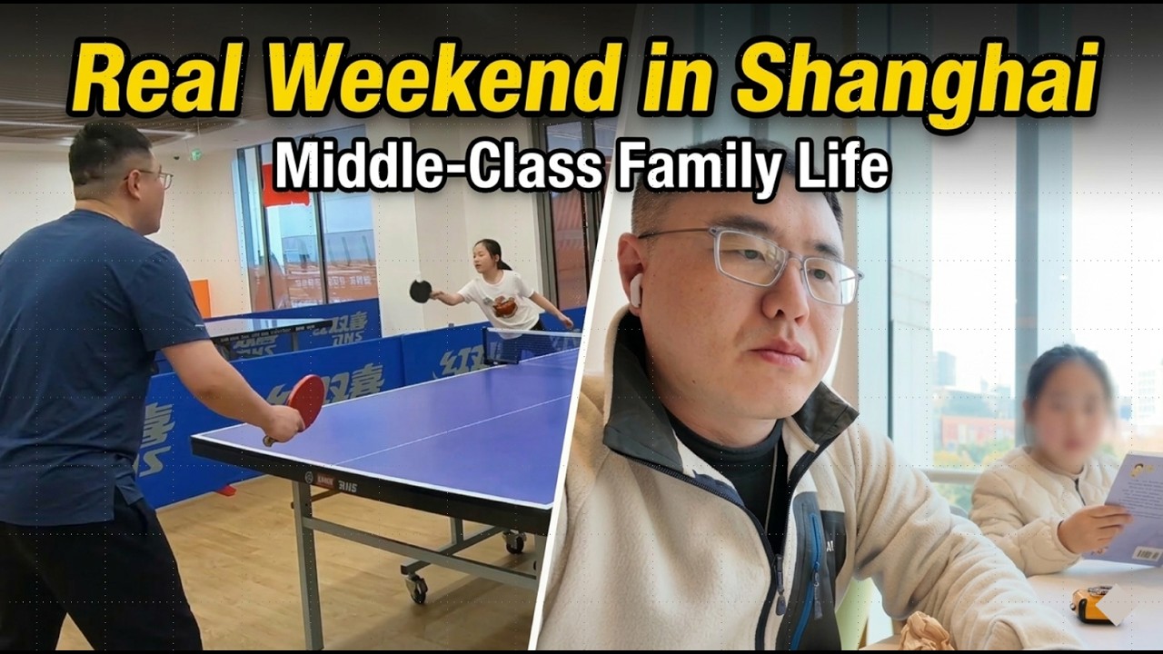 Life in Shanghai 🇨🇳 | Cozy Weekend: Children's Library, Ping Pong & Family Time | Middle-Class Life