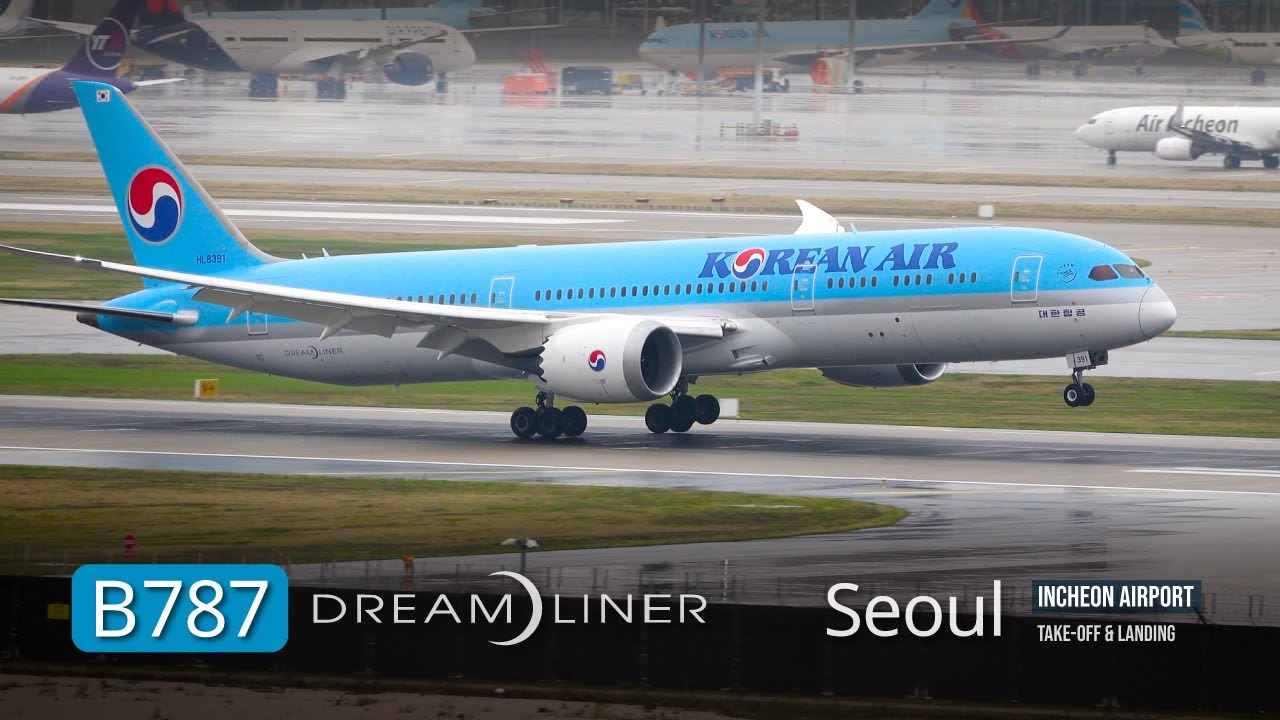 [40분] ✈️ 보잉 787 드림라이너 | 인천국제공항에서의 순간
