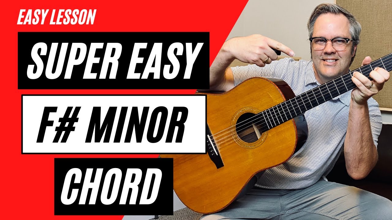 EASY F SHARP MINOR CHORD | Easy Way To Play F# Minor | Beginner Guitar Lesson
