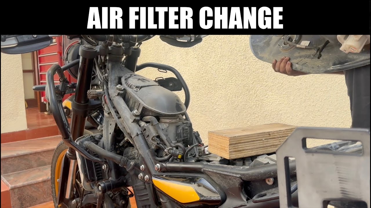 RE Himalayan 450 - How to Change Air Filter (and Remove Fuel Tank)