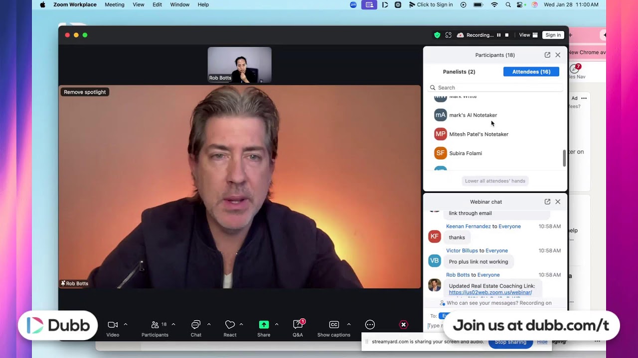 Dubb Live Training 1/28/2026