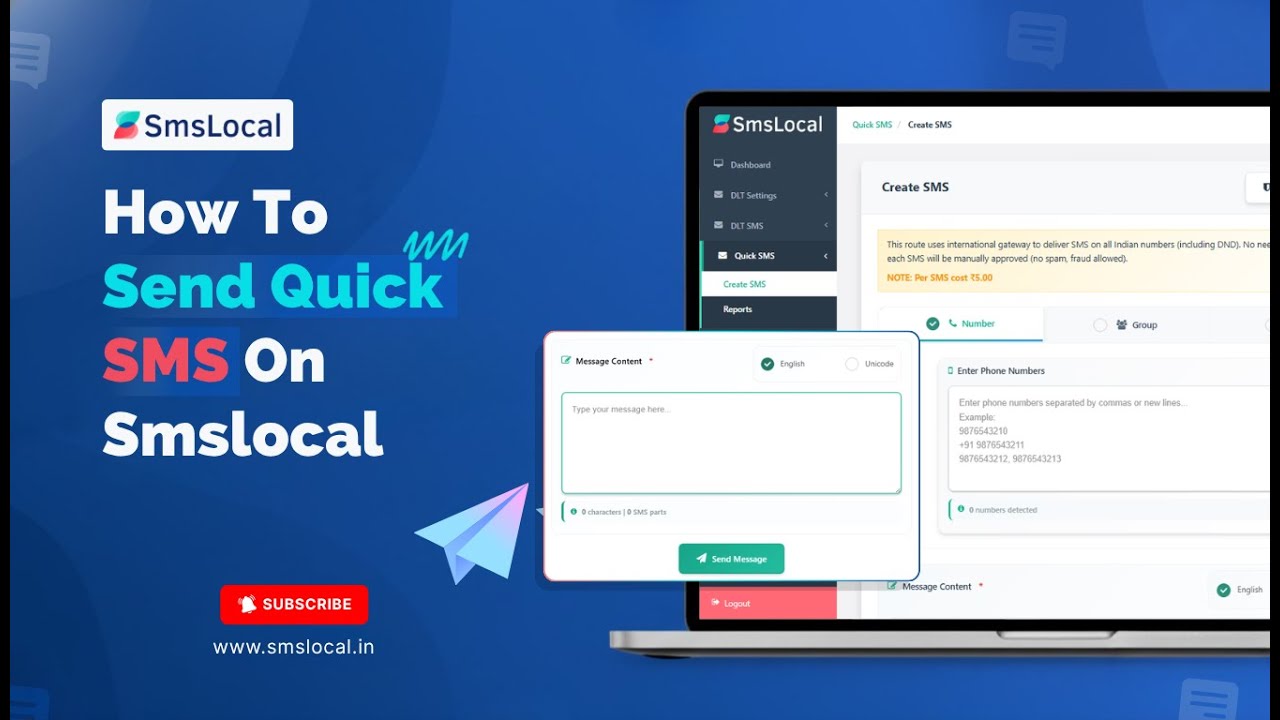 How to Send Quick SMS on Smslocal
