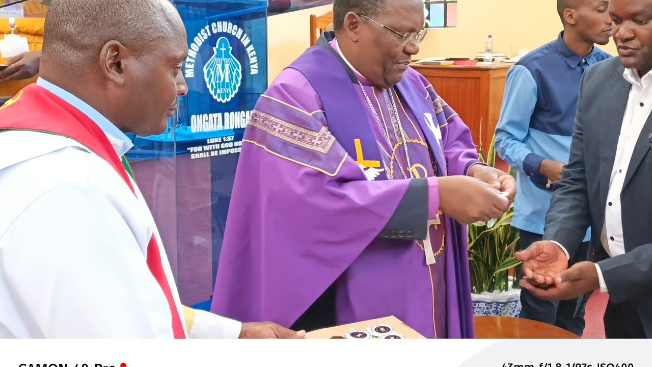 Briefing of the embattled Presiding Bishop of the Methodist Church in Kenya Rev. Isaiah Deye.