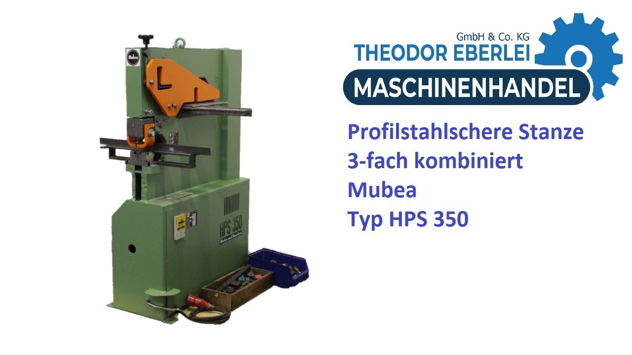 ID 27737 Profilstahlschere Stanze, 3-fach kombiniert Mubea Typ HPS 350