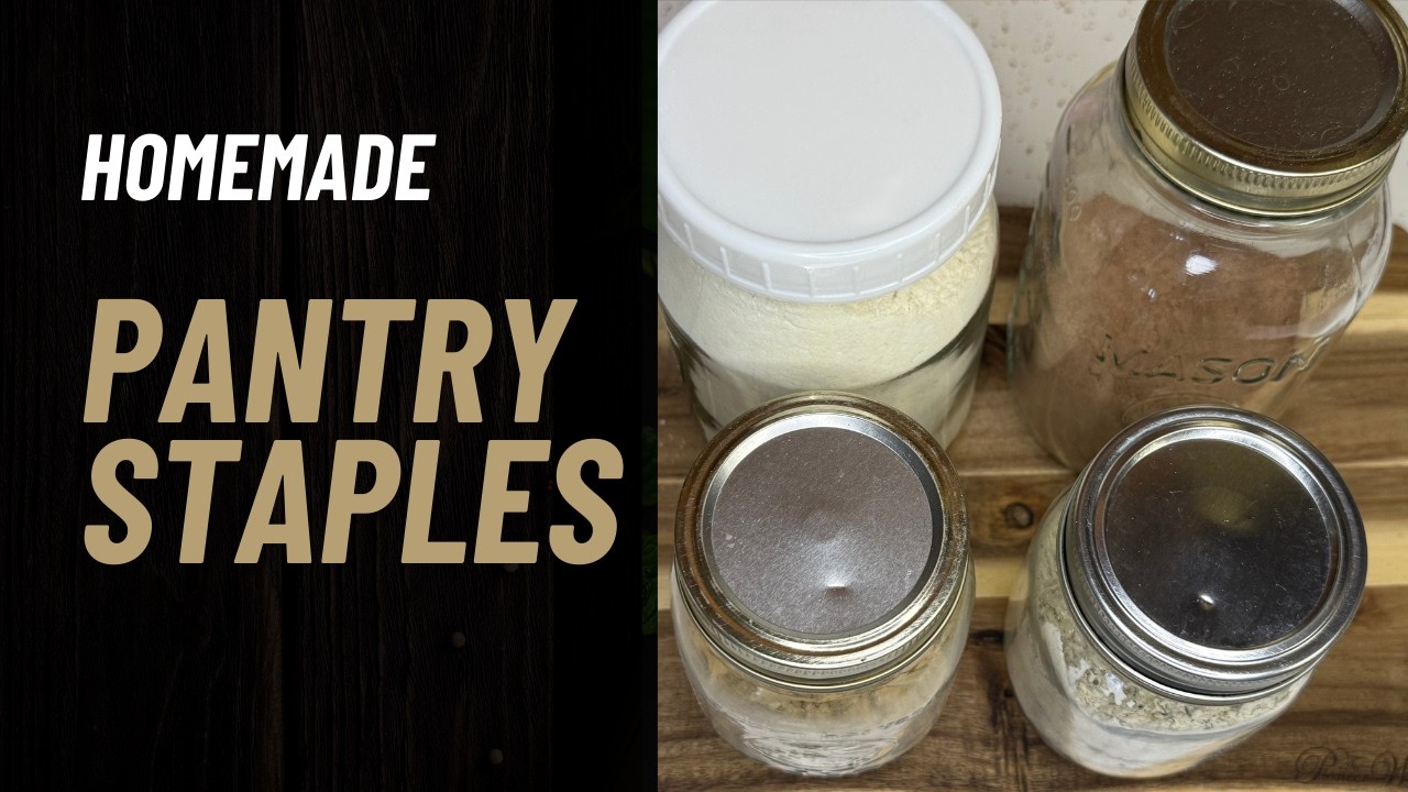 Homemade Pantry Staples From Scratch | Cream Soup Mix, Brownie Mix, Ranch & Onion Soup Mix