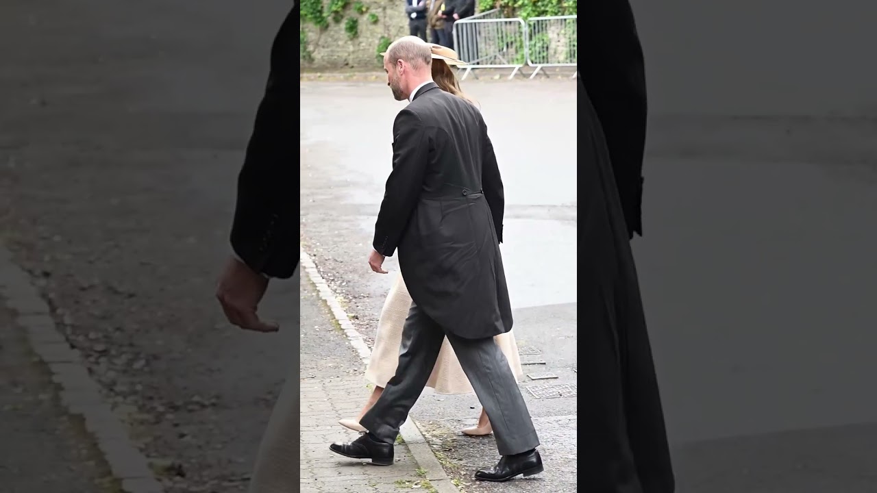 Prince and Princess of Wales look effortlessly regal as they arrive for Peter Phillips' wedding