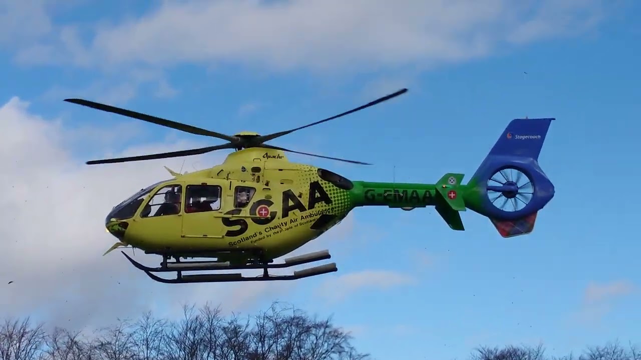 SCAA EC135 taking off