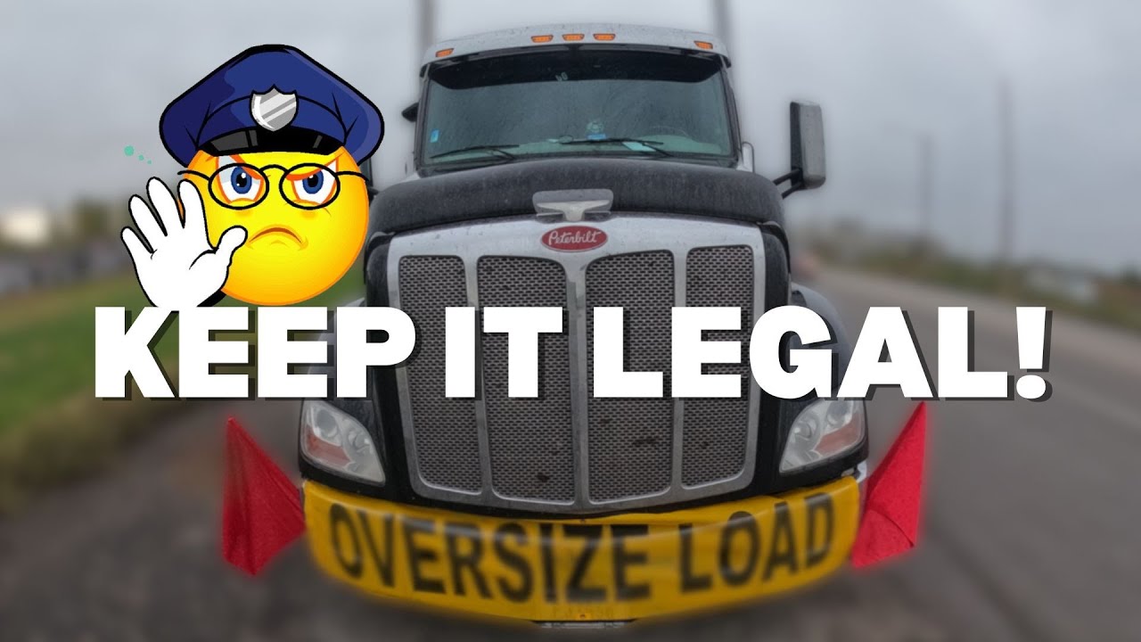 🛑 Flatbed Trucking Guide: How to Handle a #TMC Oversized Load 🚩🚛🚩