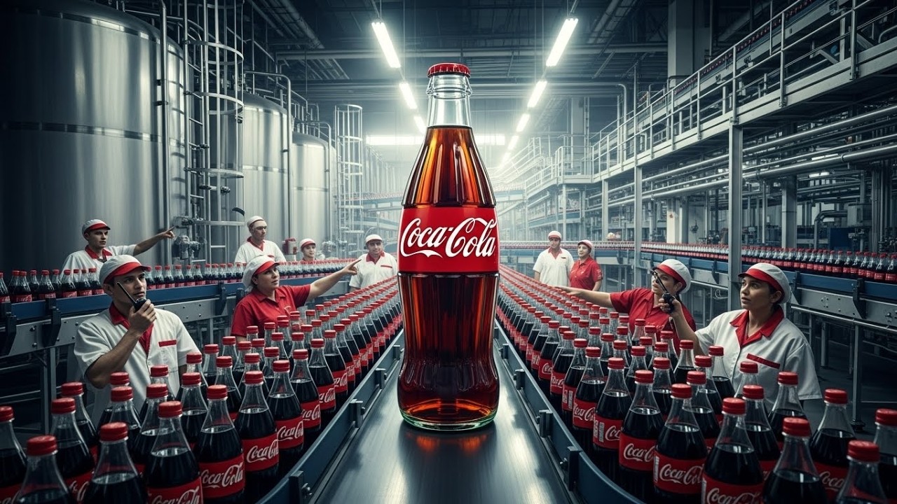 Dentro DA Gigante  Fabrica DA COCA-COLA! Bilhões de Coca-Colas nascem todos os dias