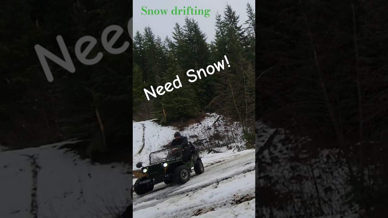 Coolster mini Jeep 125 in a little snow!