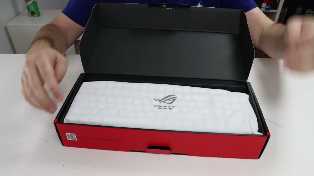 ASUS ROG STRIX SCOPE II 96 Wireless White unboxing