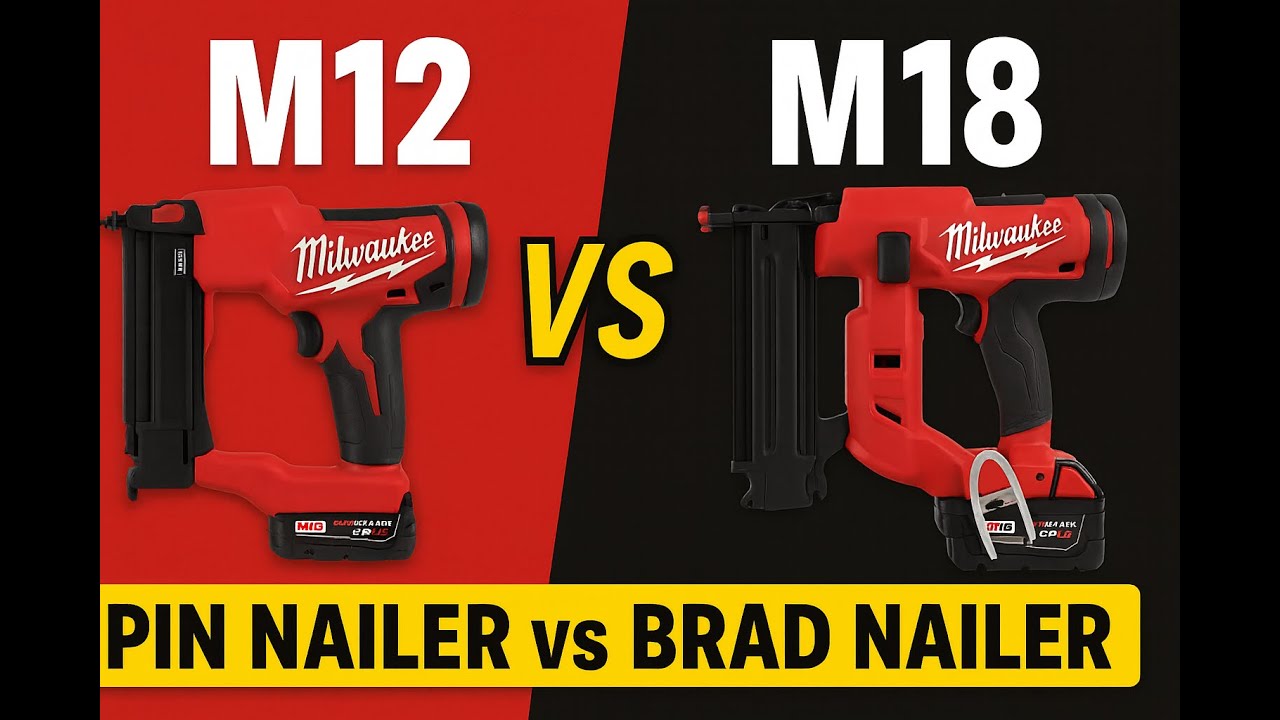 Brad Nailer vs  Pin Nailer  Which One Is Best