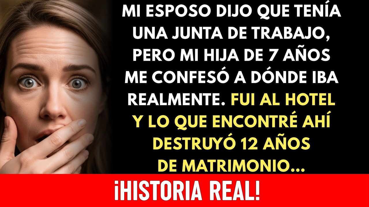 Mi esposo dijo que tenía una junta de trabajo pero mi hija de7 años me confesó a dónde iba realmente