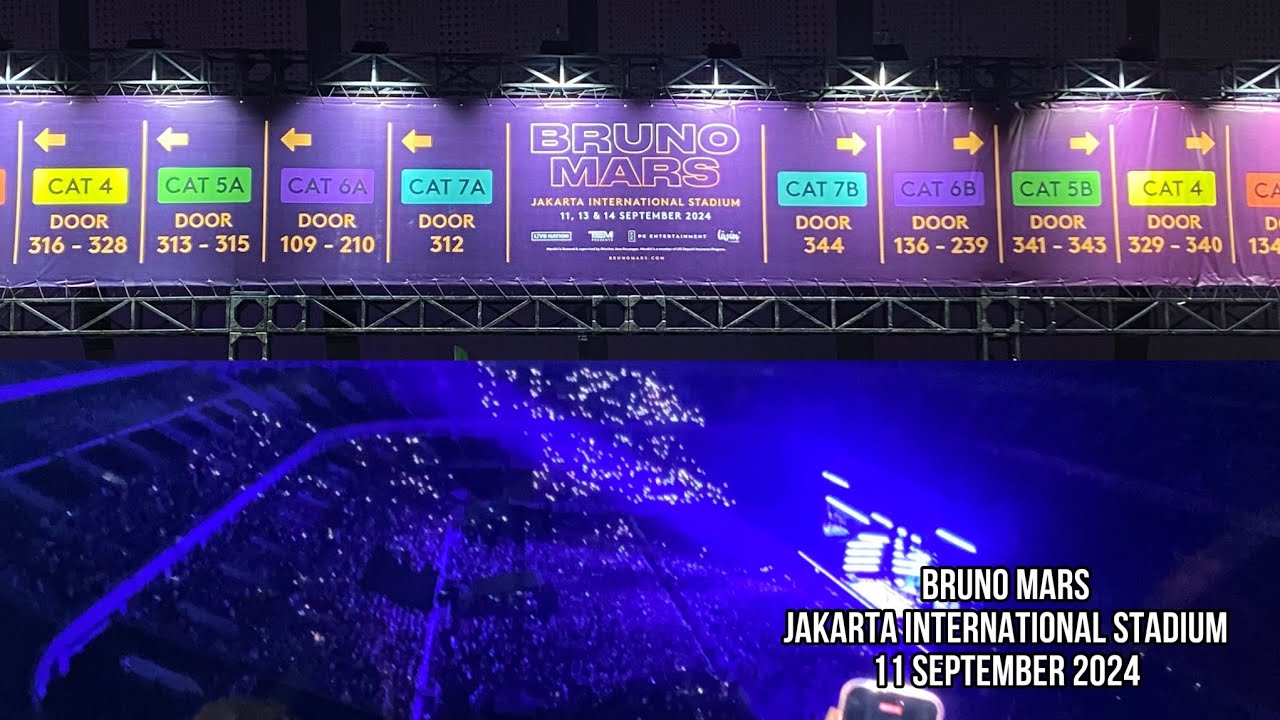 (FULL SHOW 4K HD Sound) #brunomars XXIV at Jakarta International Stadium 2024 | DJI Osmo Pocket 3