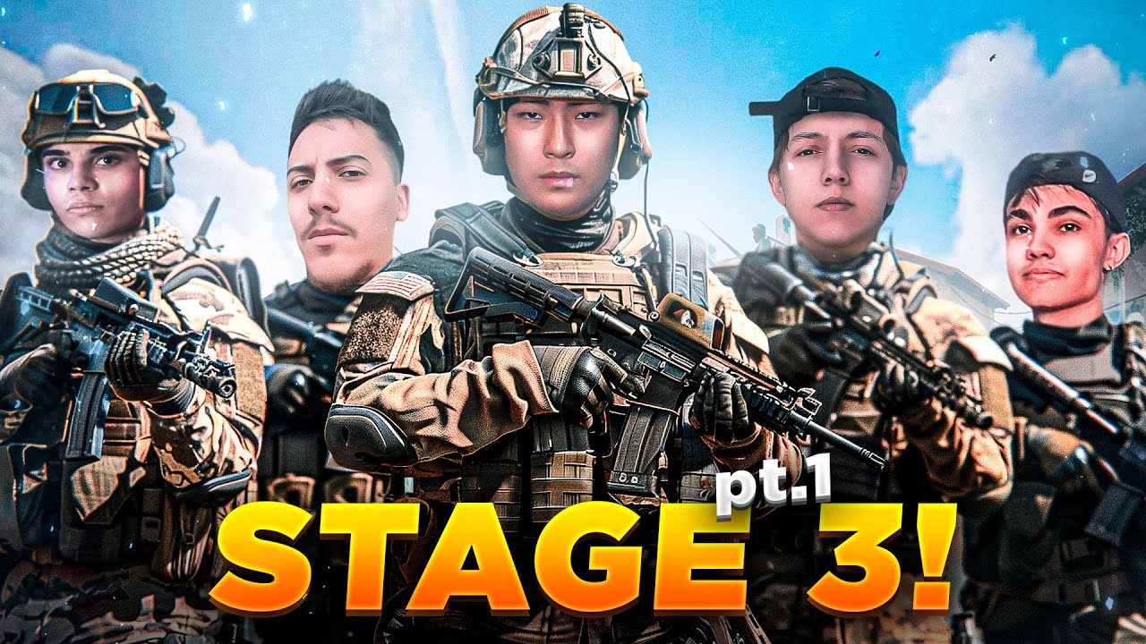 TIME DOS YOUTUBERS JOGANDO O STAGE 3 DO MUNDIAL! #1 (COD MOBILE)