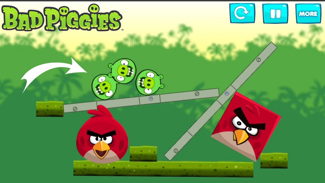 Angry Bird Kick Piggies Full Gameplay Walkthrough (Bad Piggies)