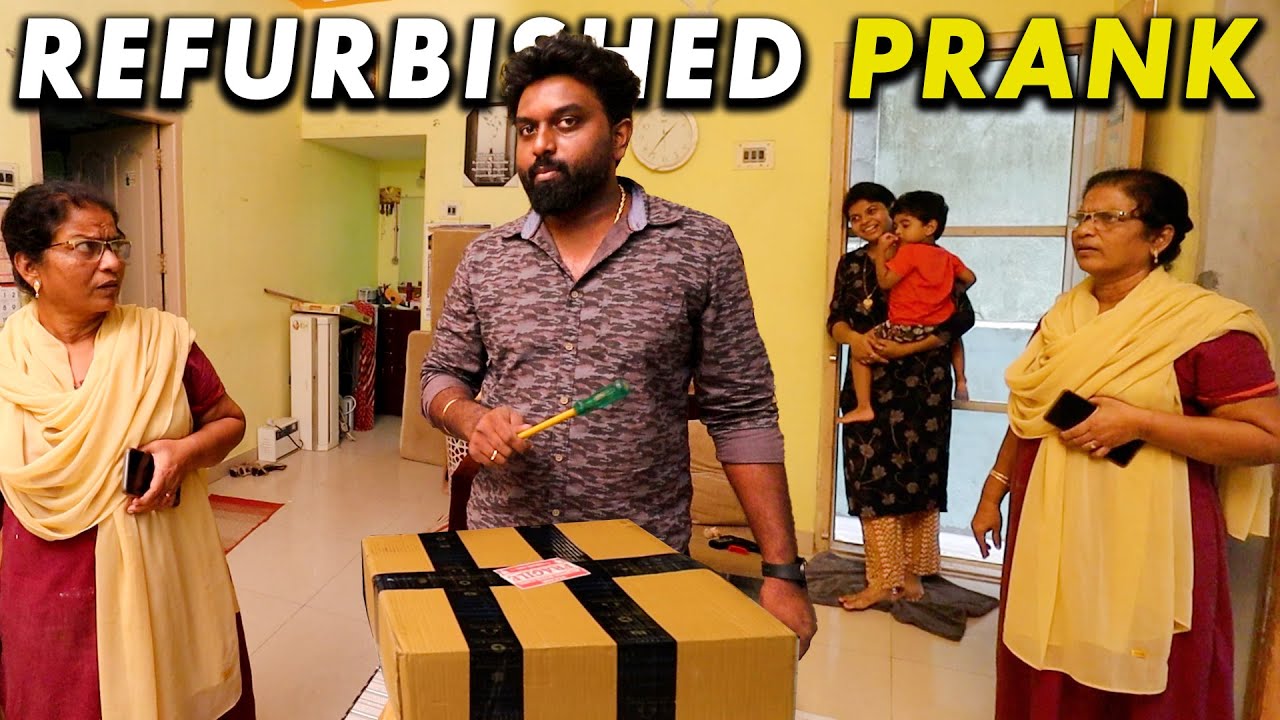 Refurbished Laptop PRANK on Amma 🤕 Anni Reaction