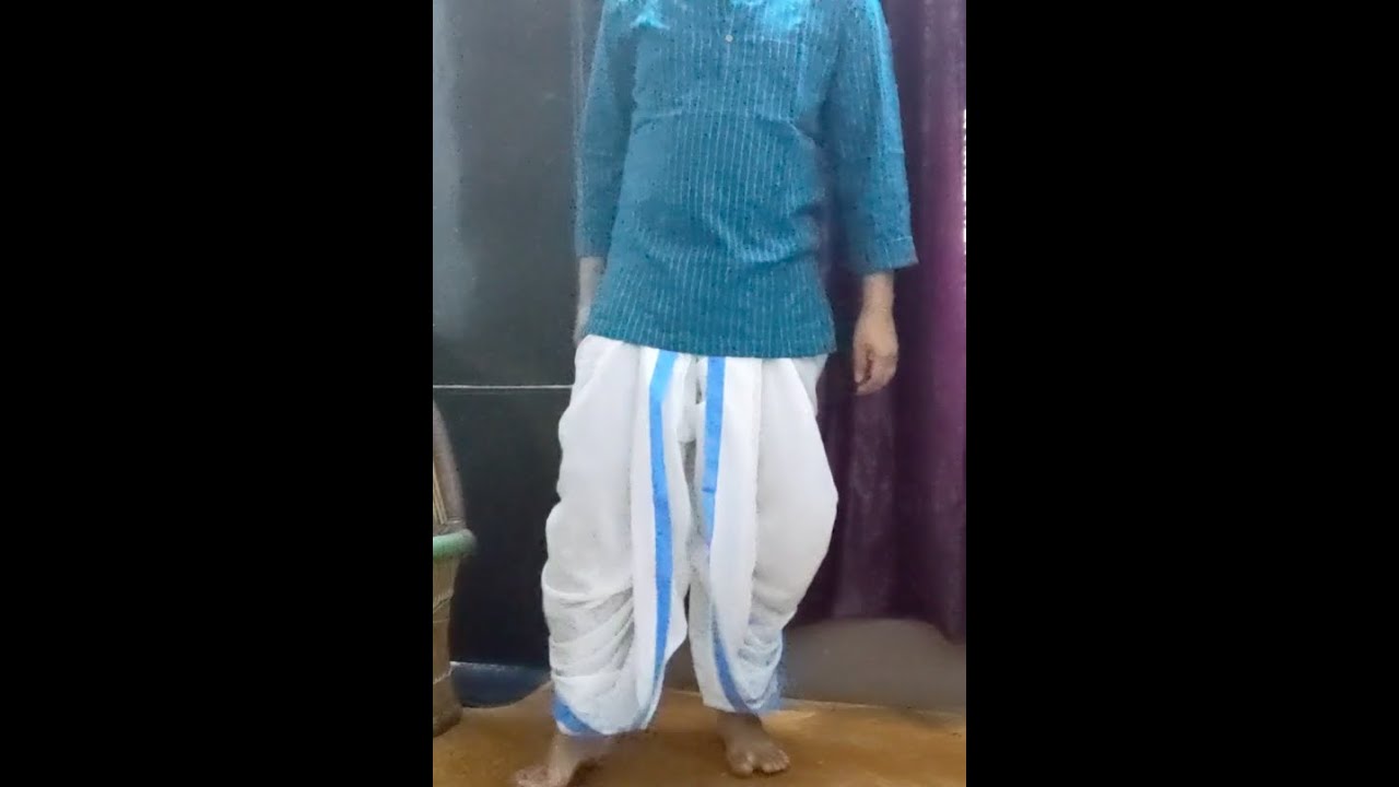 Dhoti Tutorial: With Neat Front Drapes