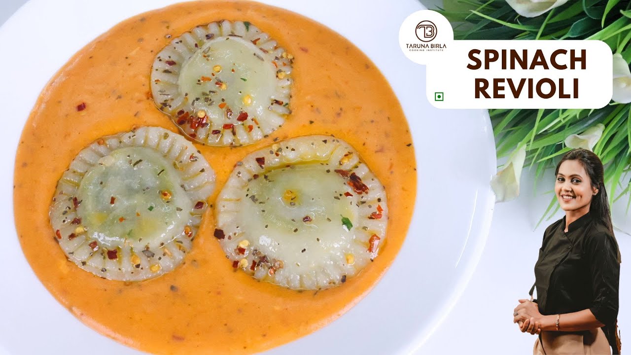 Creamy Spinach Revioli | Restaurant Style | Chef Taruna Birla 