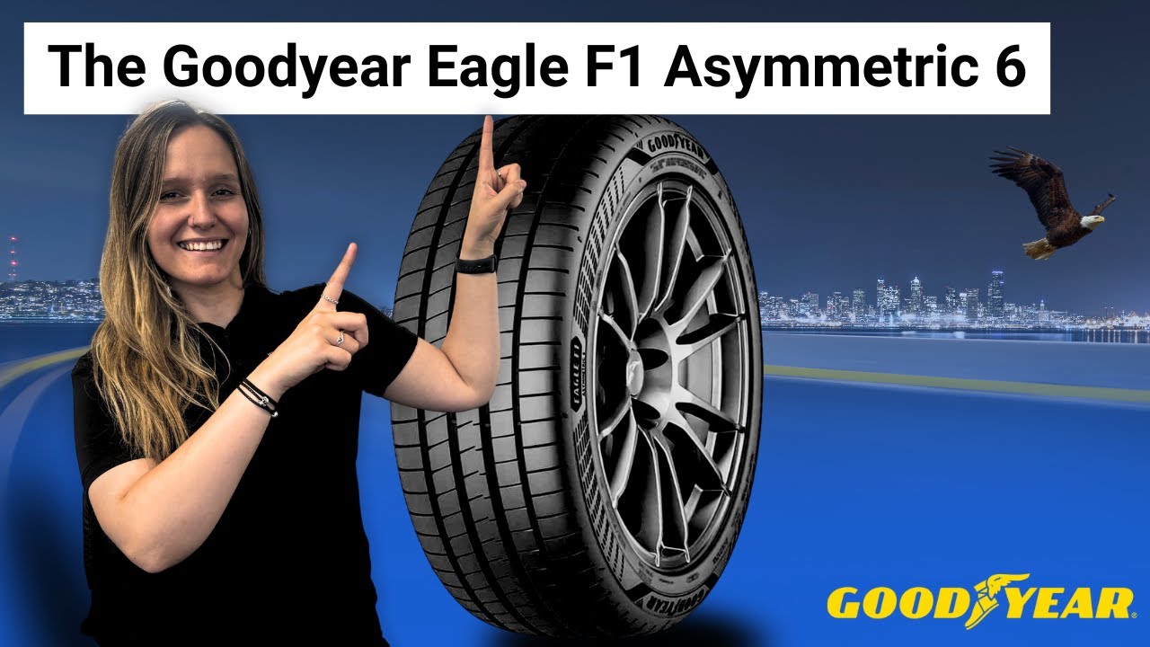 The Goodyear Eagle F1 Asymmetric 6 ultra-high performance tyre.