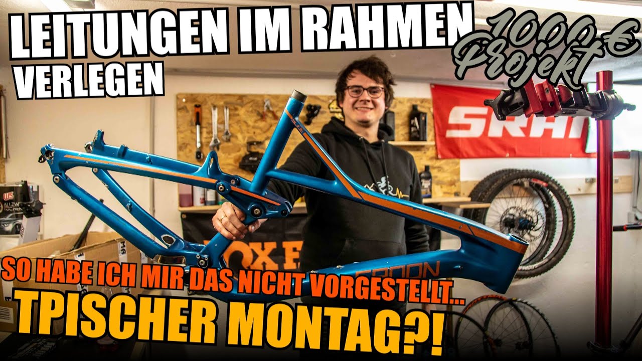 Leitungen im Rahmen verlegen + Dämpfer einbauen | 1000€ Projekt