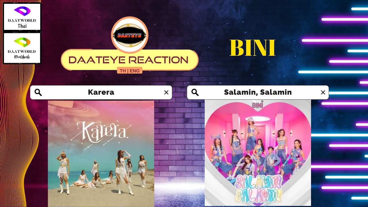 BINI - Karera & Salamin, Salamin | Daateye reaction TH & ENG
